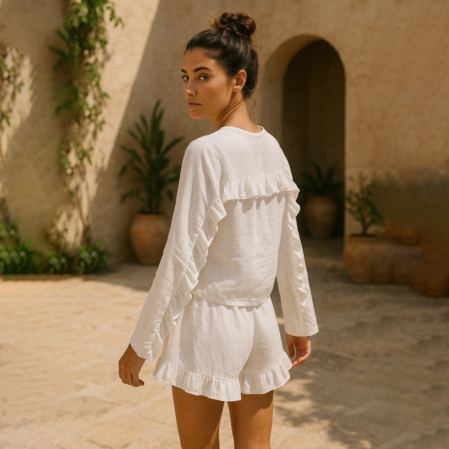 Marseille Frill Shorts