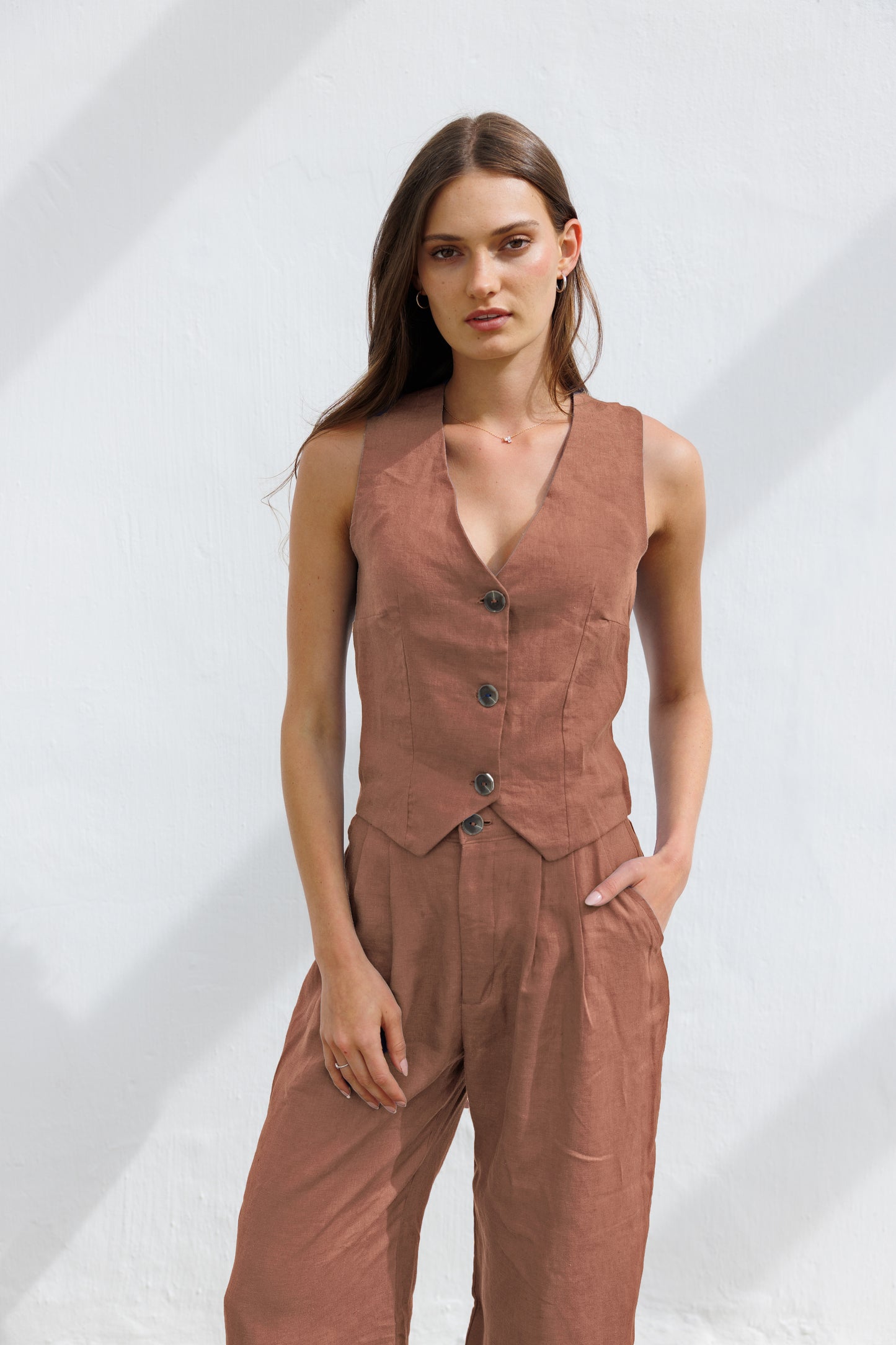 Portofino Trousers - Latte - XXS