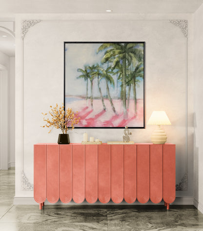 Pink Palms Print