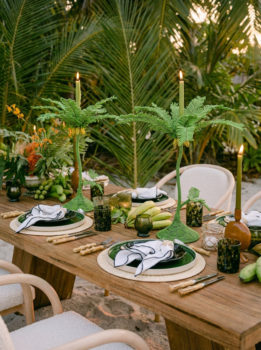 Statement Palm Candelabra