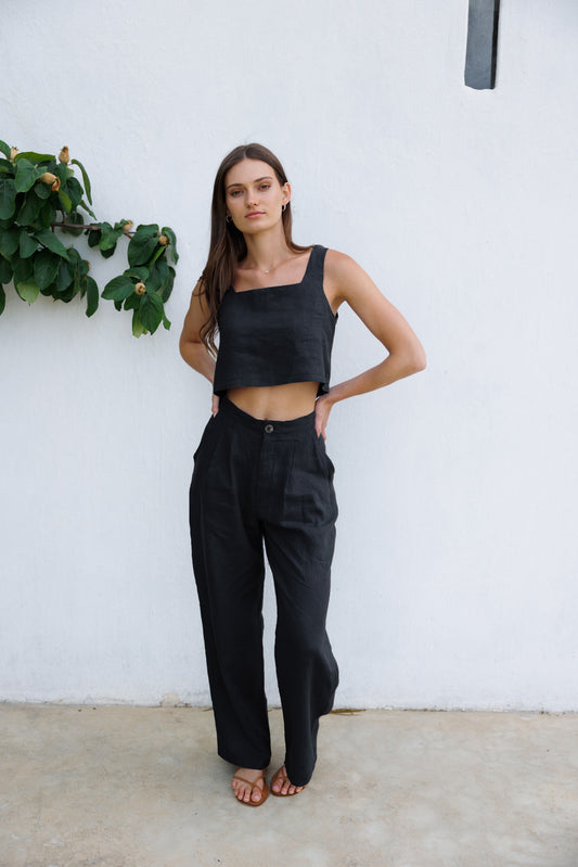 Portofino Trousers - Black - XXS