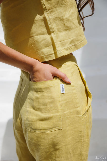 Portofino Trousers - Chartreuse - XXS