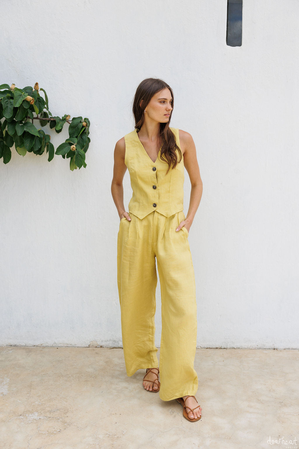 Portofino Trousers - Chartreuse - XXS
