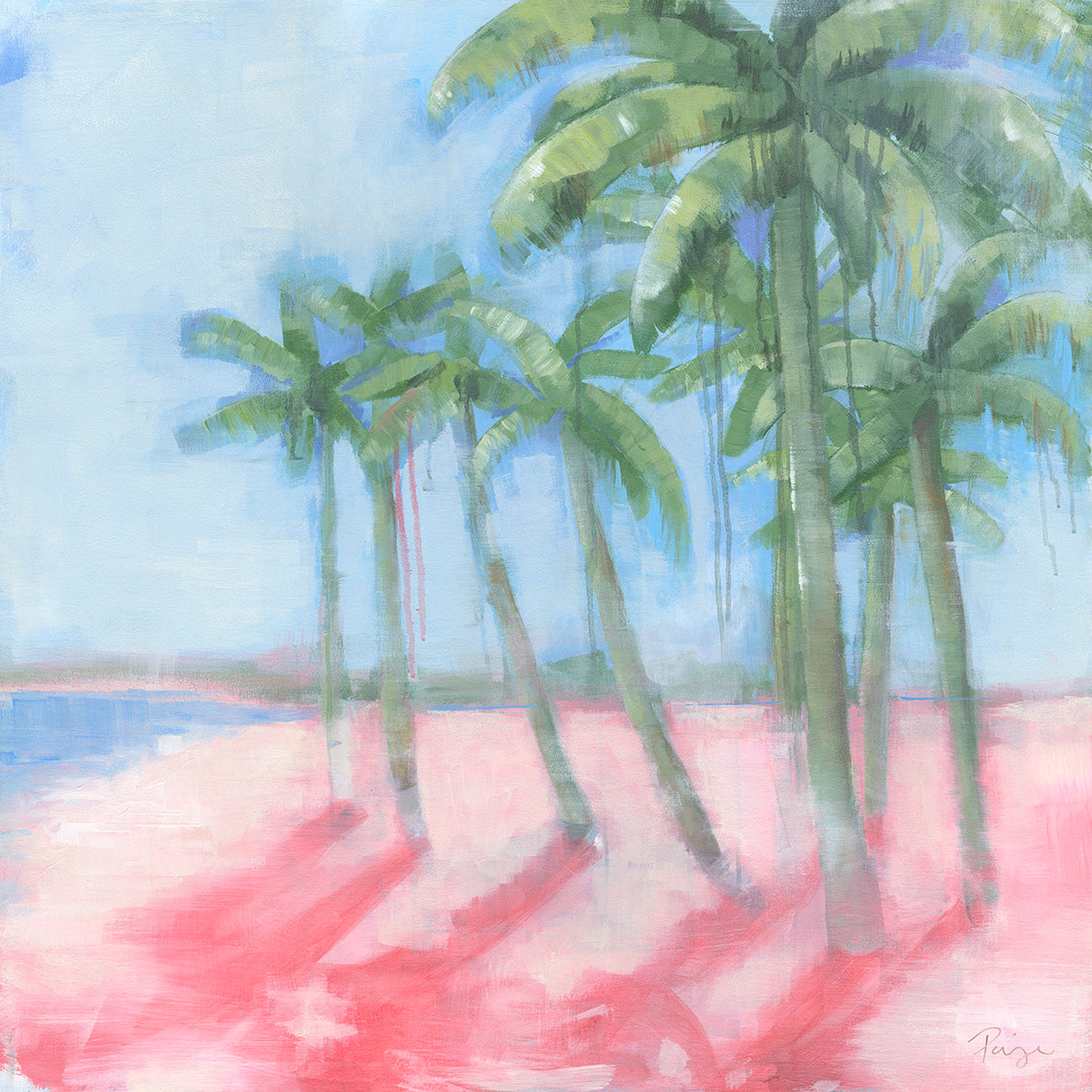 Pink Palms Print