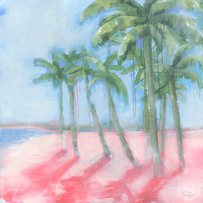 Pink Palms Print